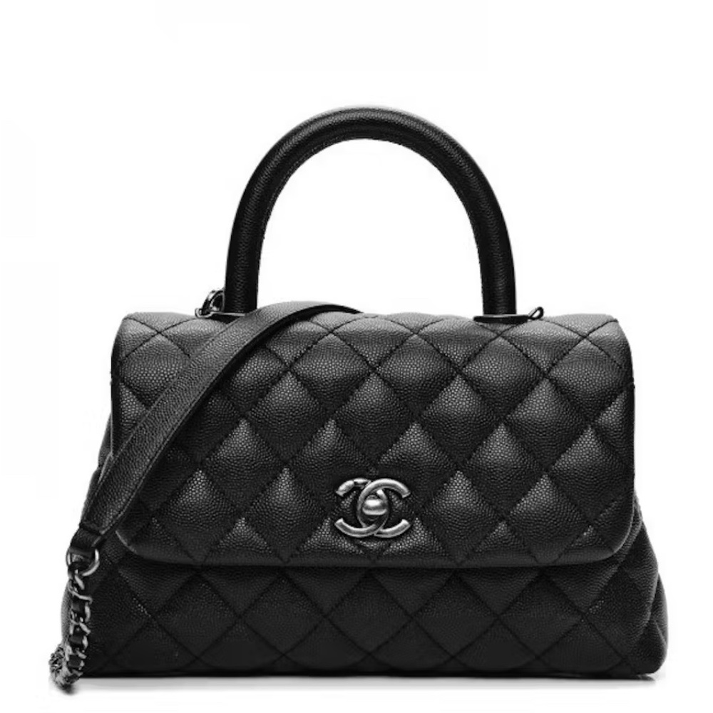 Chanel Caviar Quilted Mini Coco Top Handle Bag